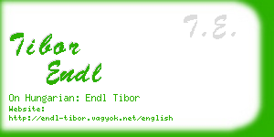tibor endl business card